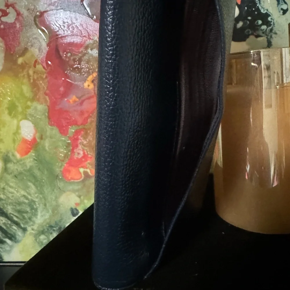 Coach Navy Blue Leather Wallet (Vintage) - Picture 6 of 15